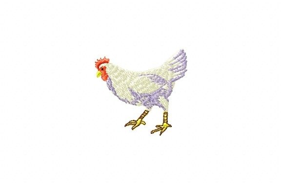 Chicken Embroidery Design