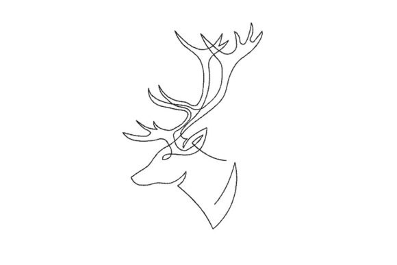 Deer Head with Horns