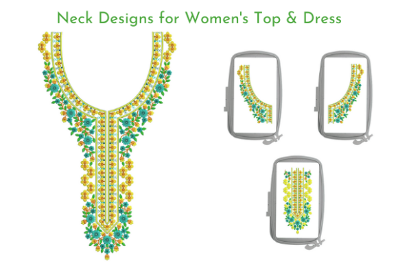 Neck Design for Top and Dress