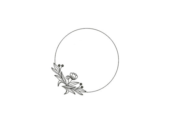 Round Flower Frame: A Thoughtful Embroidery Choice for Personalized Gifts