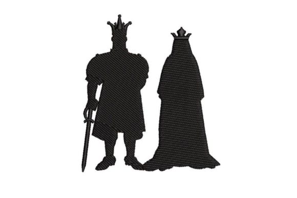 Silhouette of a King and Queen
