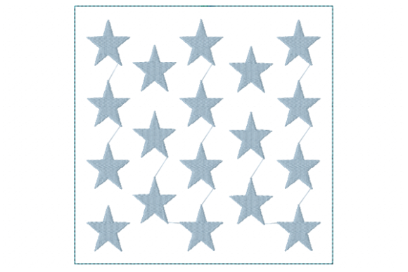 Stars Quilt Block in the Hoop